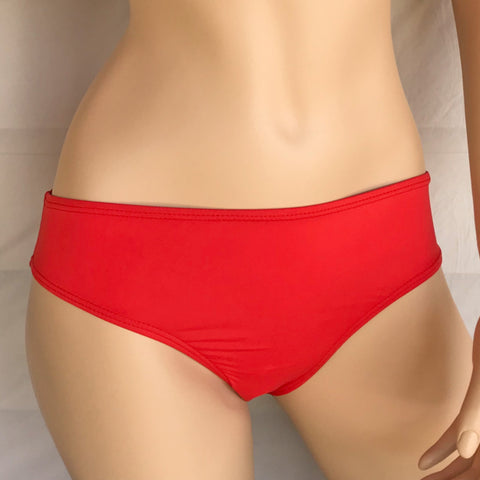 Sky Blue Oceans Low Rise Scrunch Bikini Bottom