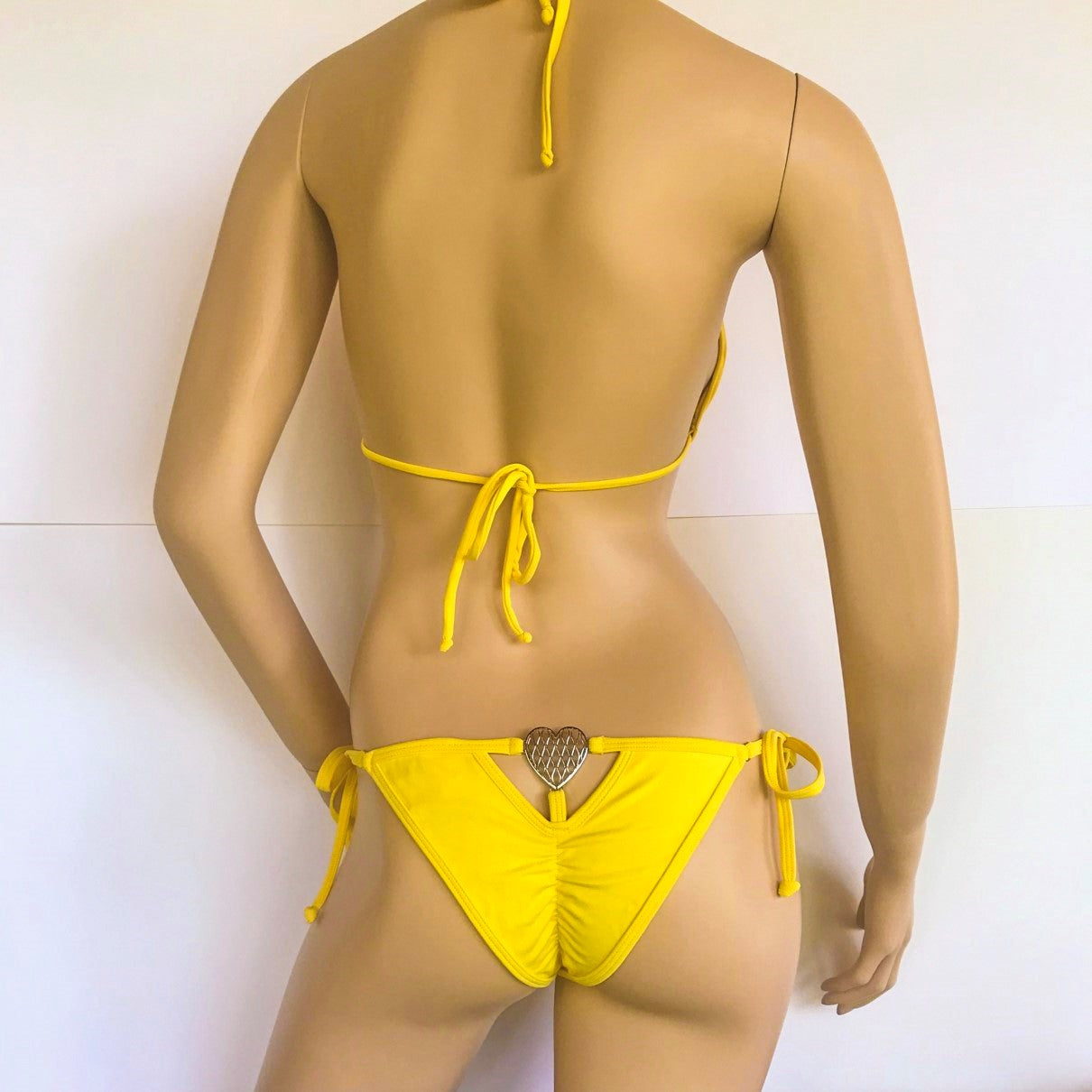 Heart Jewel Scrunch Bikini Bottom