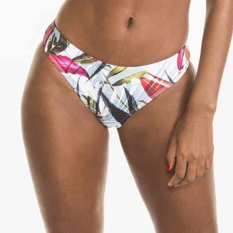 Palm Jewel Scrunch Moderate Bikini Bottom