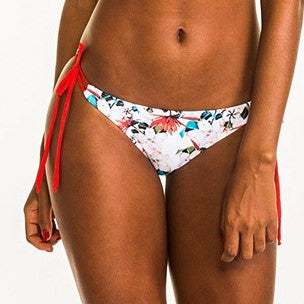 Palm Jewel Tie Side Scrunch Bikini Bottom